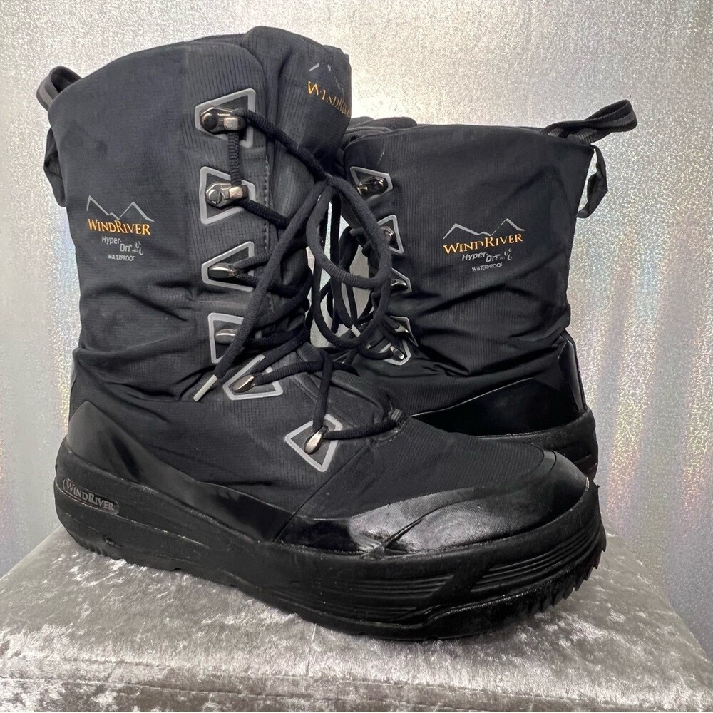 Windriver hyper dri waterproof boots winter black warm snow outdoors hunting